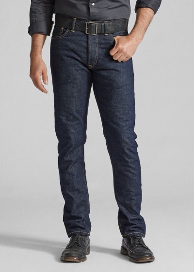 Ralph Lauren Slim Narrow Selvedge Jeans Herre Danmark (CLURN6240)